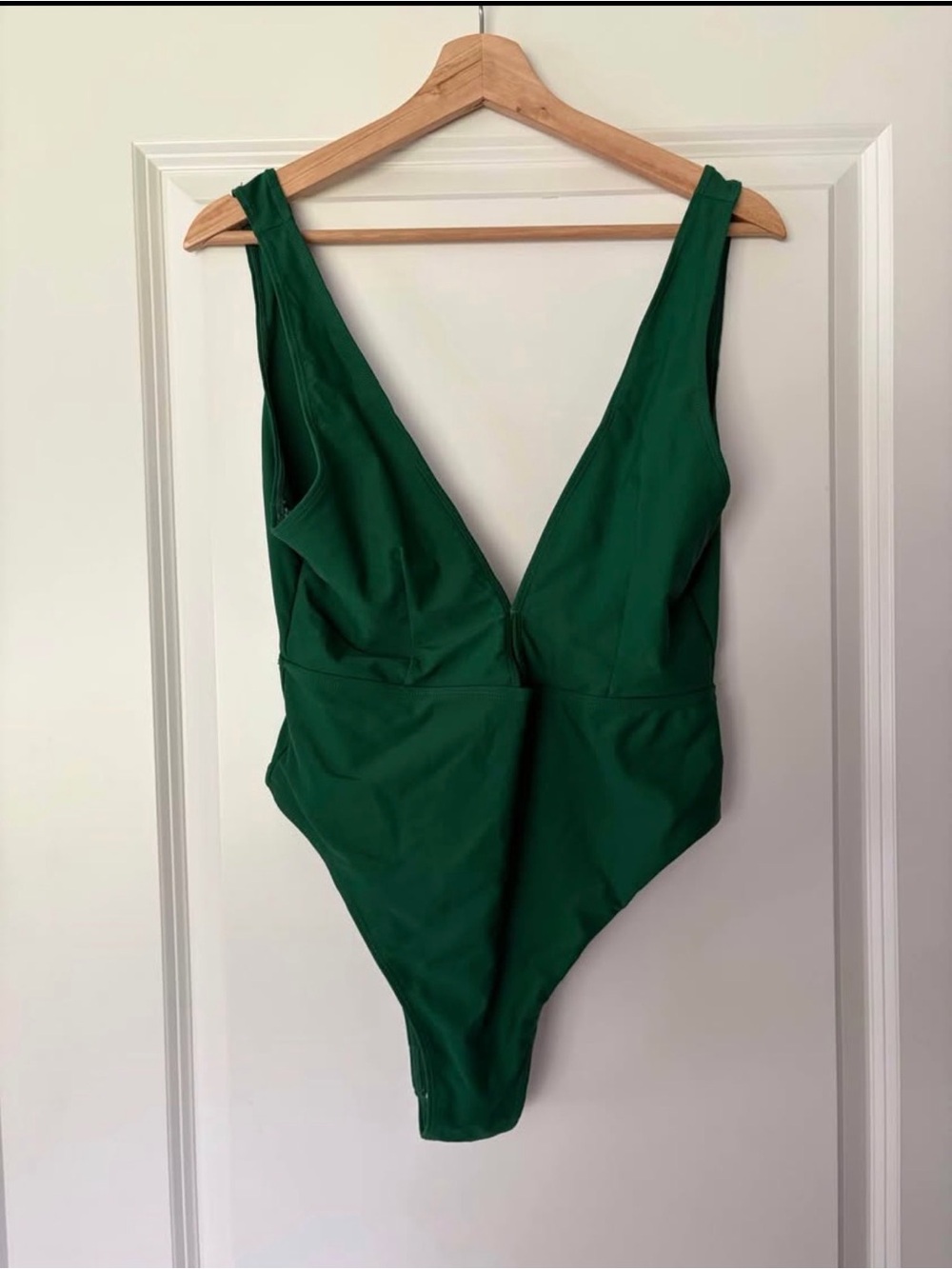 Deep V Emerald One-Piece Swimsuit Size XL
